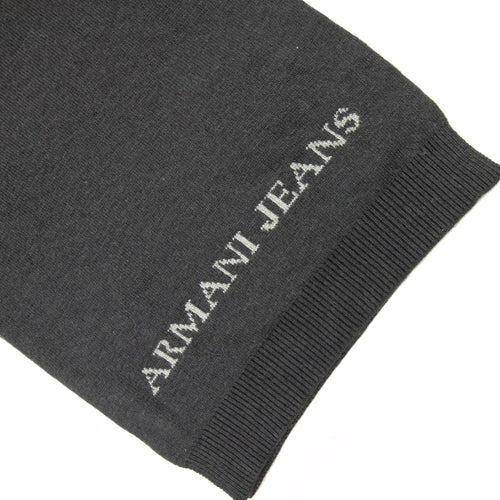 Armani Jeans Logo Reversible Scarf Dark Grey
