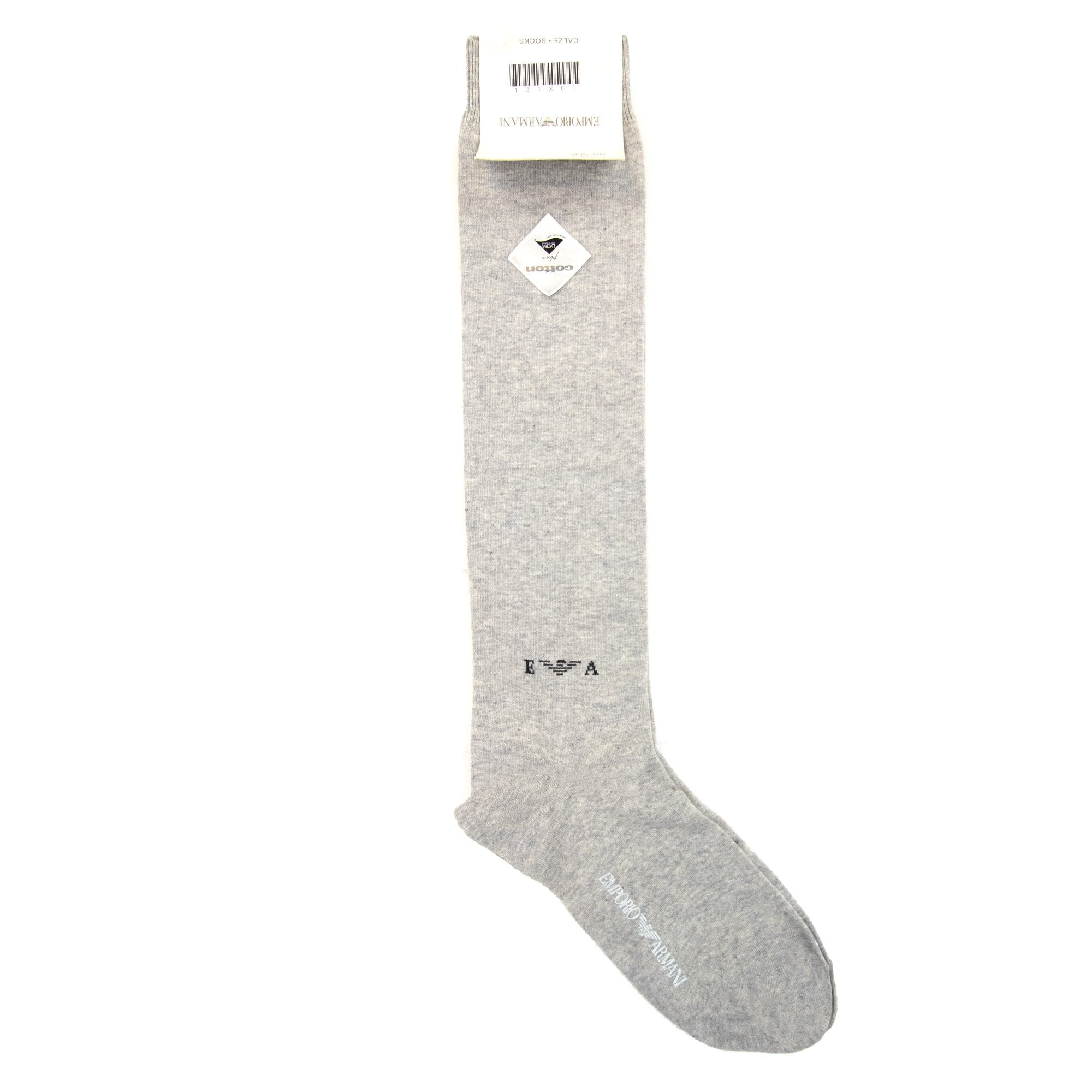 Emporio Armani Logo Cotton Socks Grey
