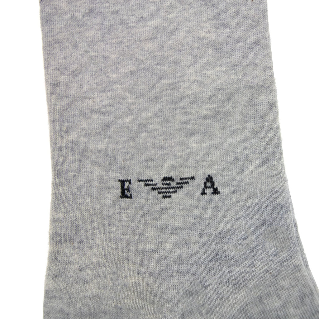 Emporio Armani Logo Cotton Socks Grey