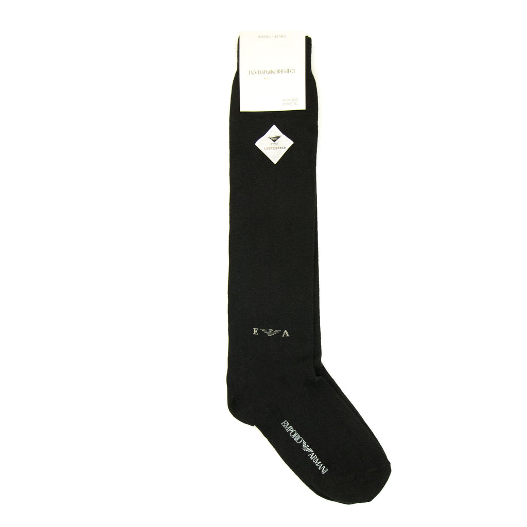 Emporio Armani Logo Cotton Socks Black