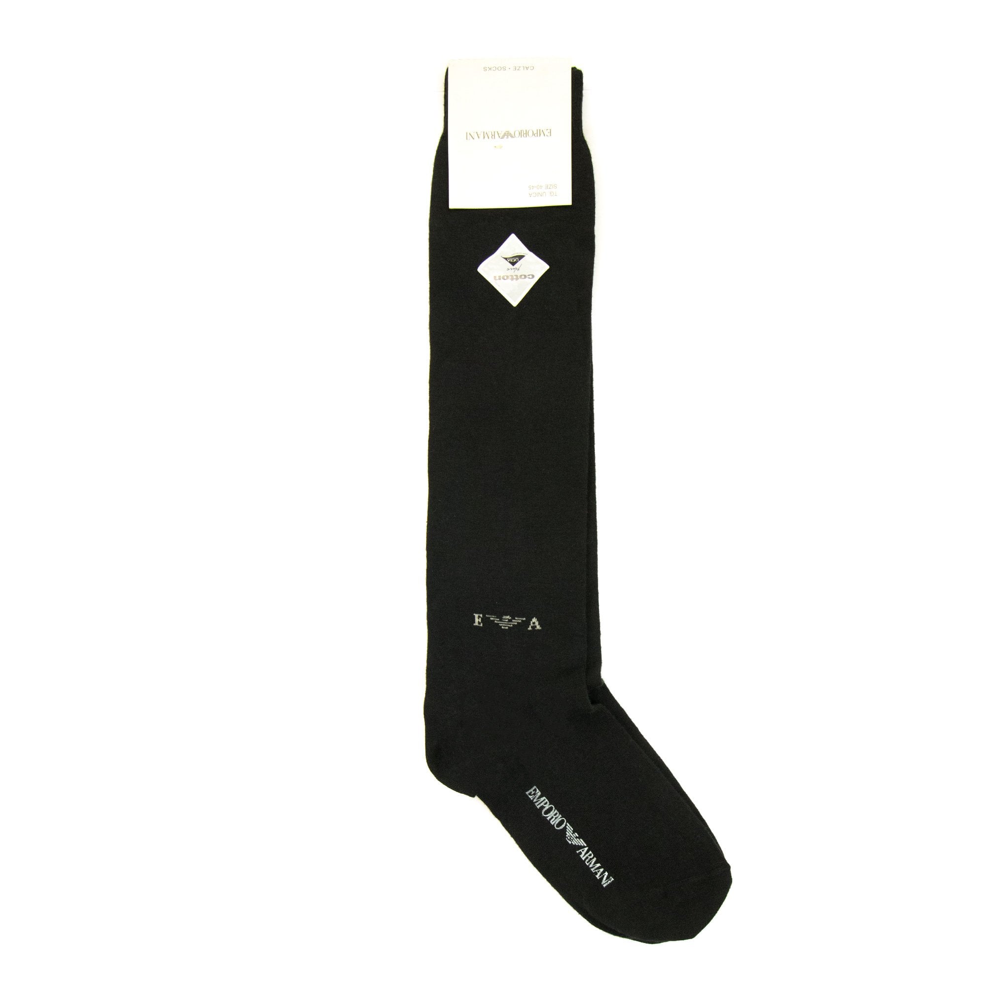 Emporio Armani Logo Cotton Socks Black