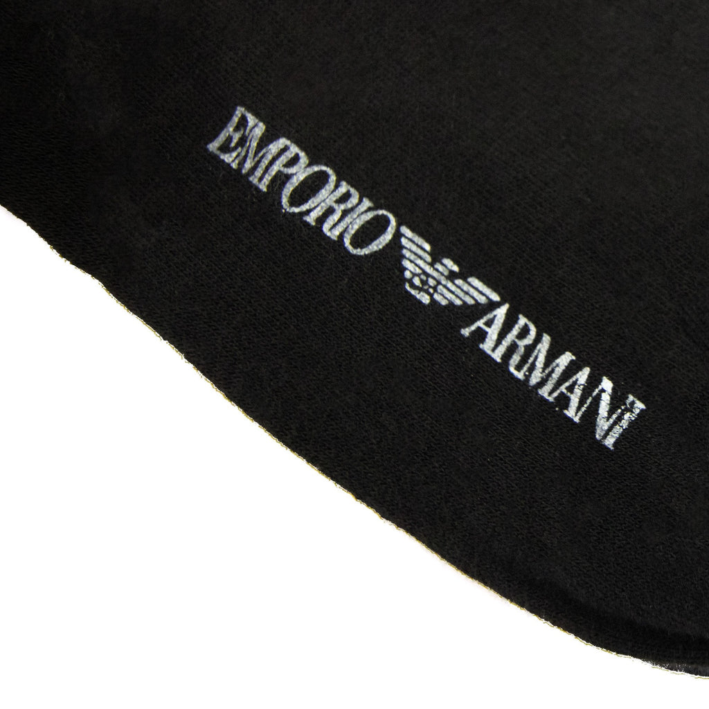 Emporio Armani Logo Cotton Socks Black