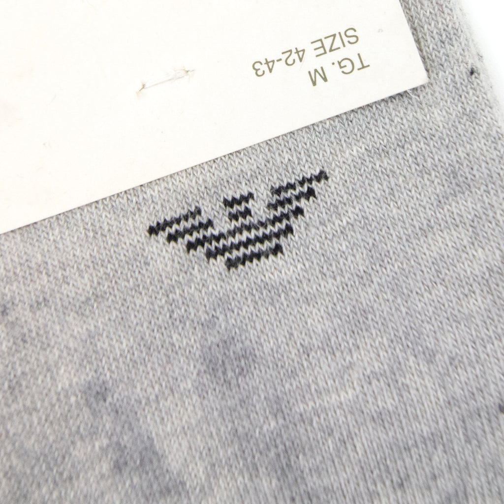 Emporio Armani Eagle Logo Long Socks Grey