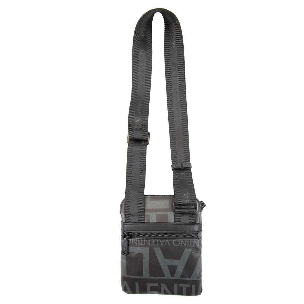 Valentino Leandro Logo Cross Body Bag Nero Grigio