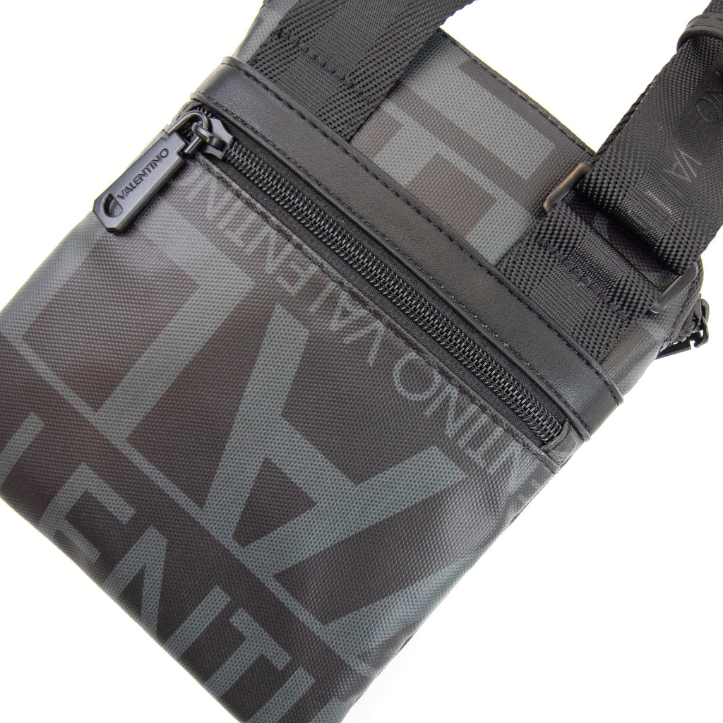 Valentino Leandro Logo Cross Body Bag Nero Grigio