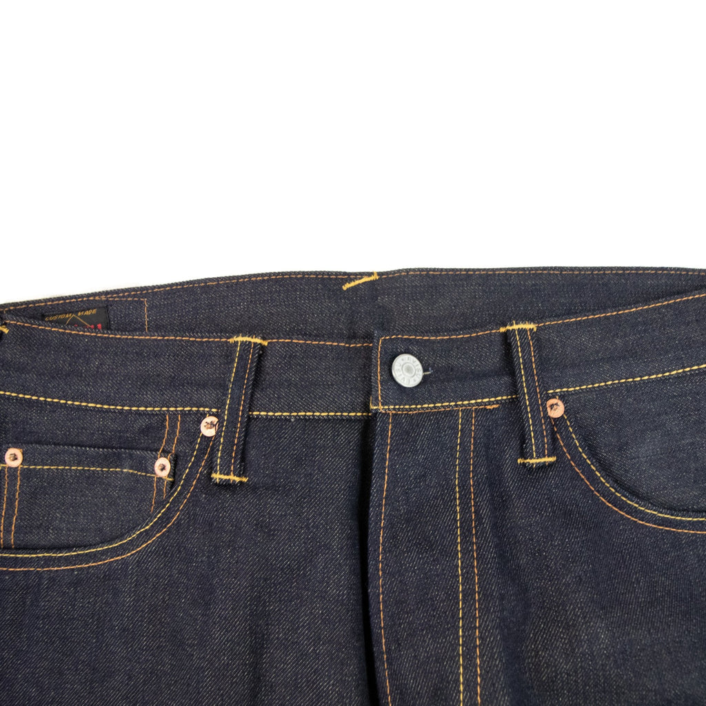 Evisu Seagull Painted Straight Leg Jean Dark Blue