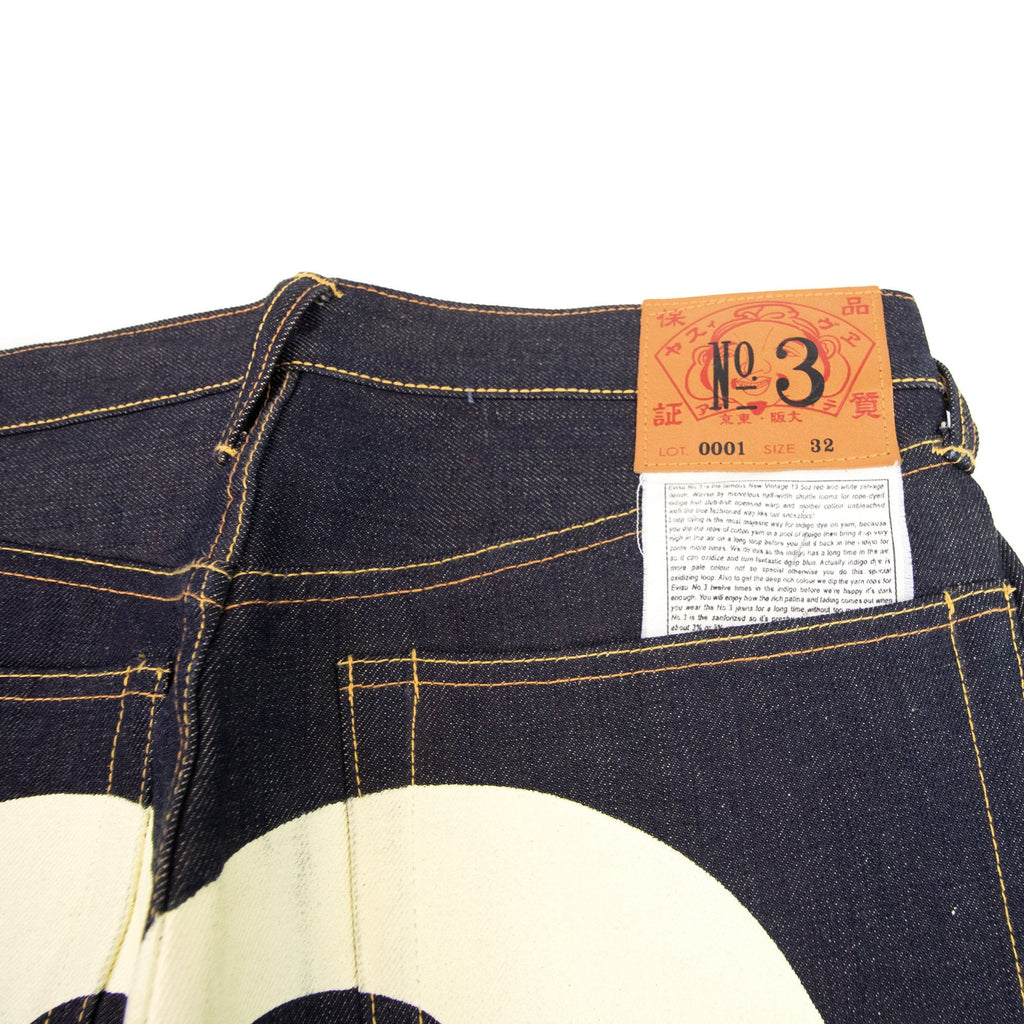 Evisu Seagull Painted Straight Leg Jean Dark Blue