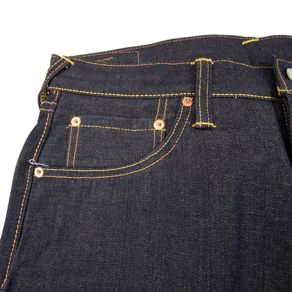 Evisu Seagull Painted Straight Leg Jean Dark Blue