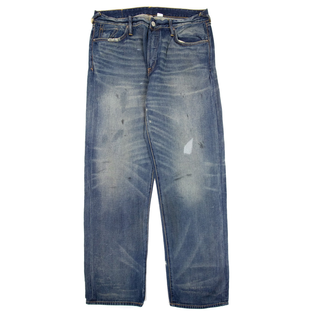 Evisu Embroidered Seagull Slim Fit Jean Dark Denim