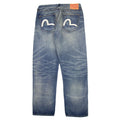 Evisu Embroidered Seagull Slim Fit Jean Dark Denim