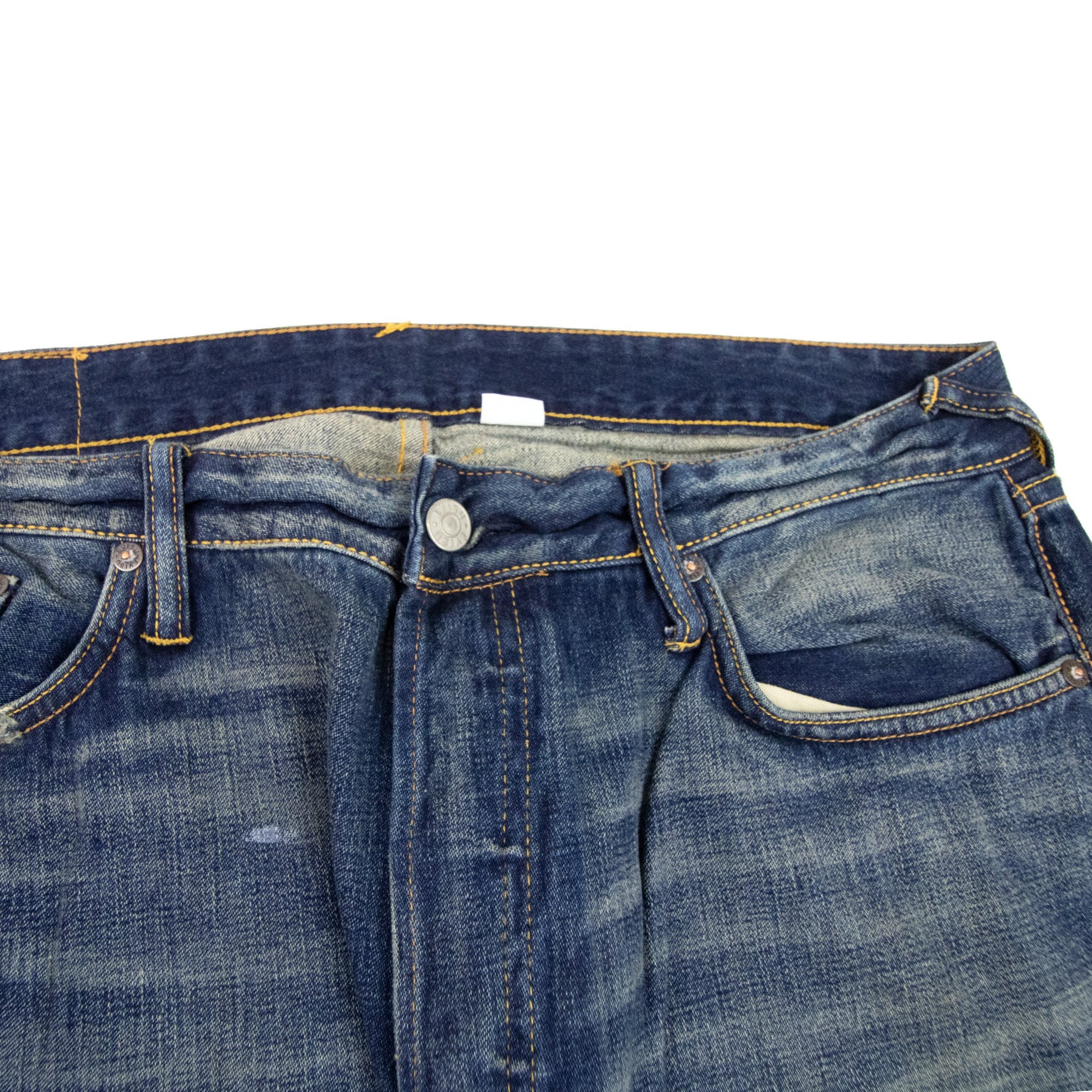 Evisu Embroidered Seagull Slim Fit Jean Dark Denim