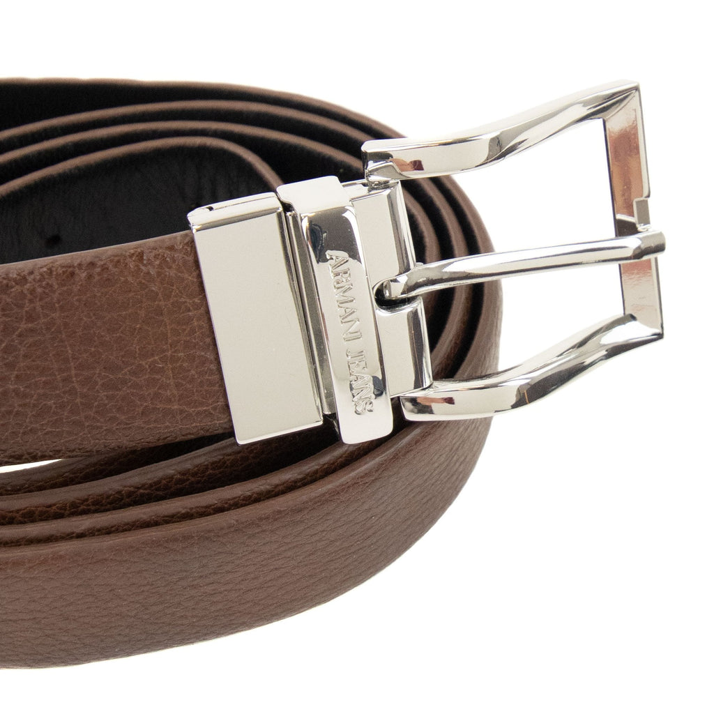 Emporio Armani Cintura Classic Belt Moro/nero