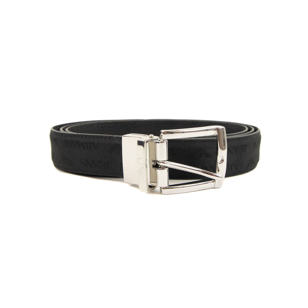 Armani Jeans Reversible Leather Belt Nero