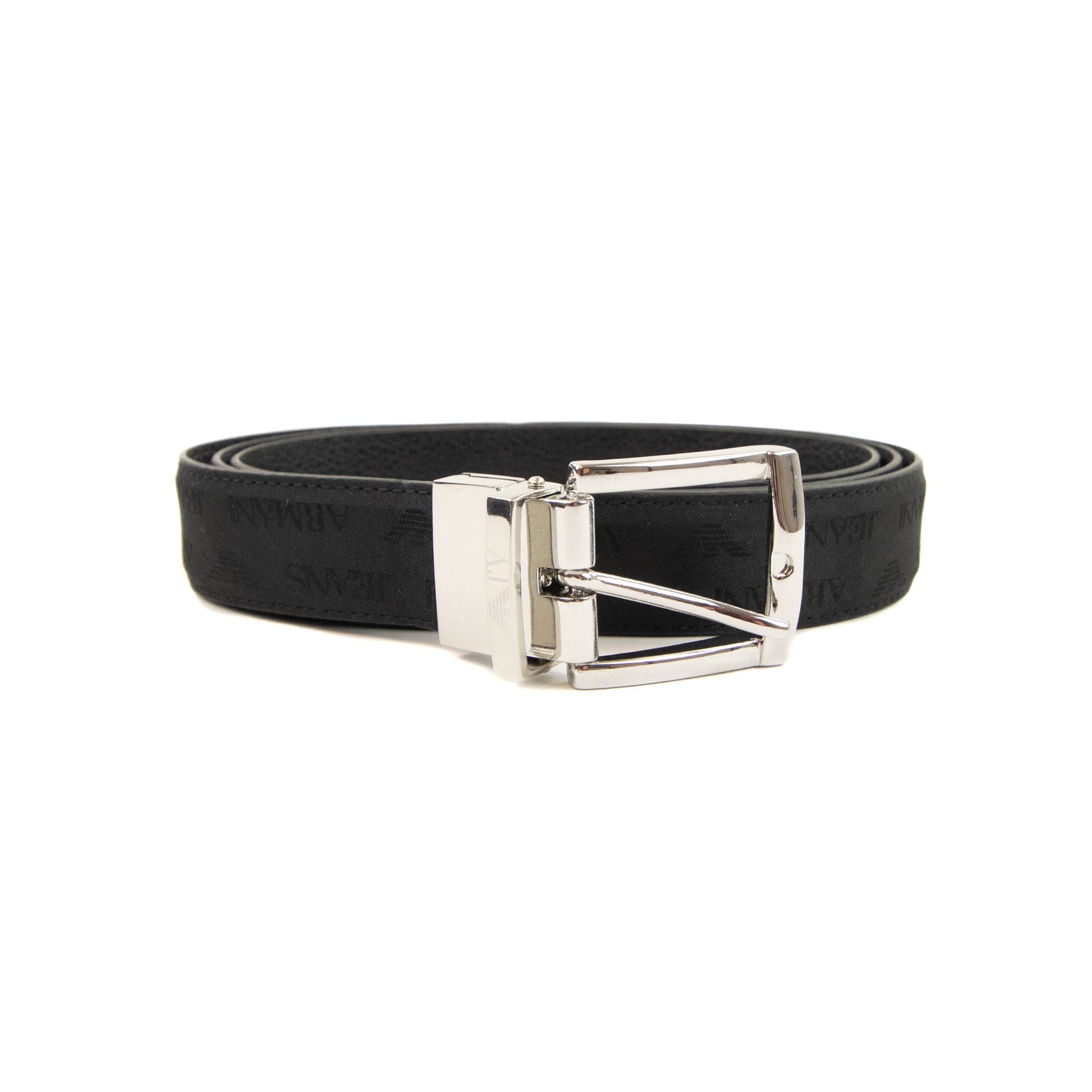Armani Jeans Reversible Leather Belt Nero