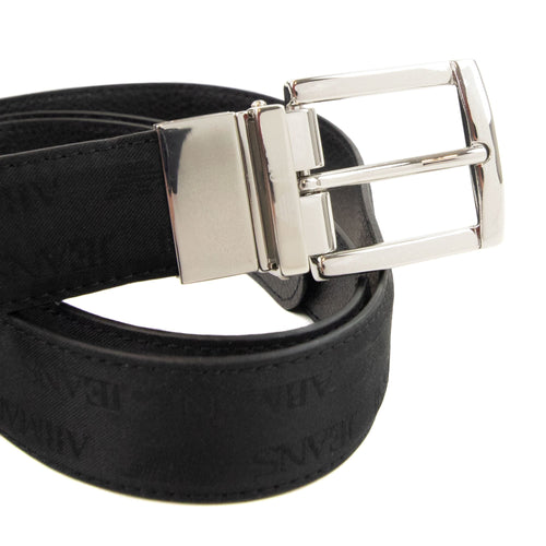 Armani Jeans Reversible Leather Belt Nero