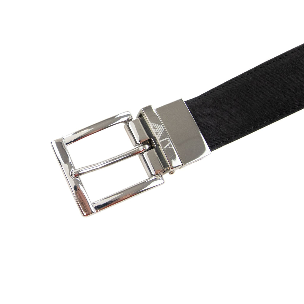 Armani Jeans Reversible Leather Belt Nero