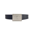 Ea7 Reversible Brushed Leather Belt Blue Navy
