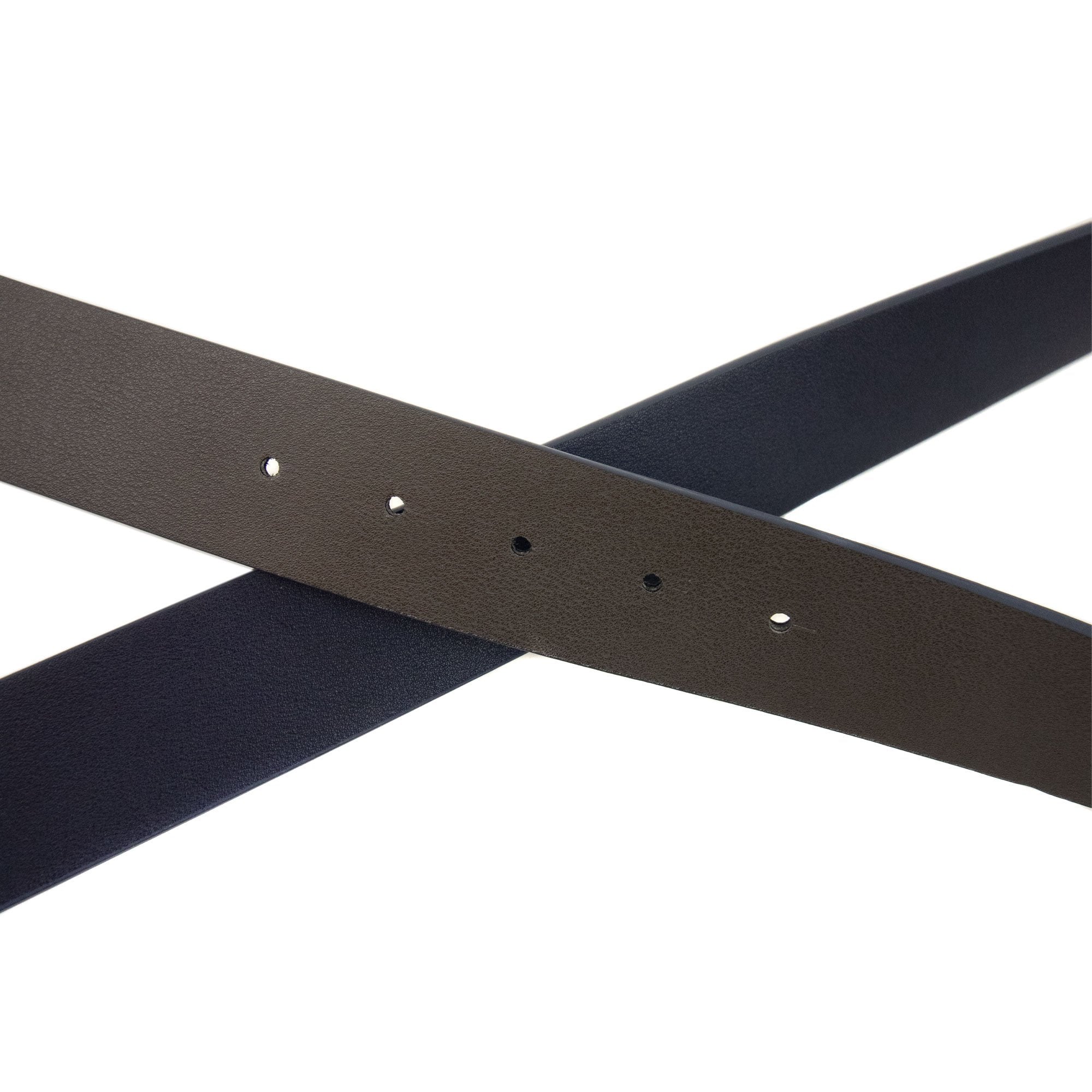 Ea7 Reversible Brushed Leather Belt Blue Navy
