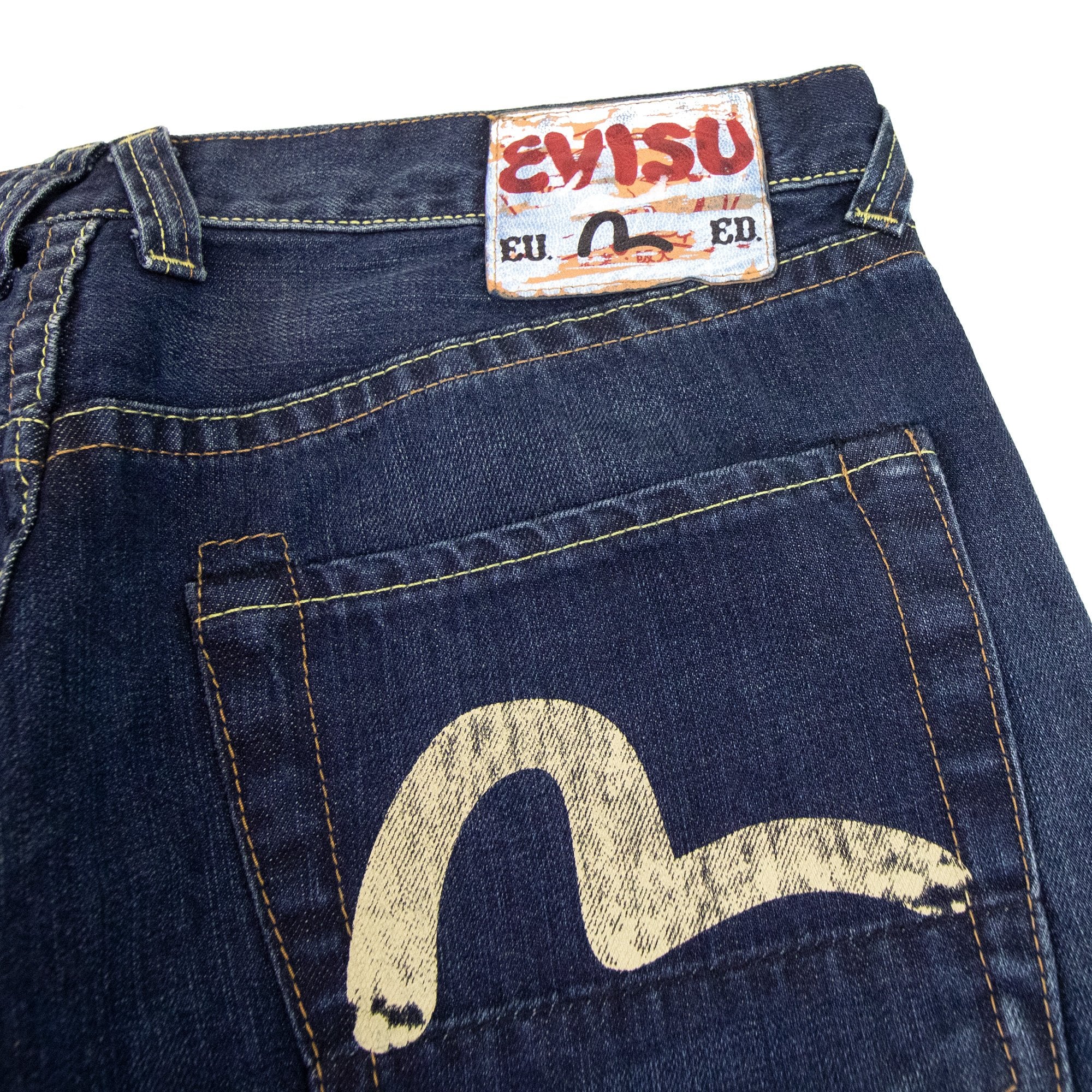 Evisu Seagull Print Slim Jean Dark Navy