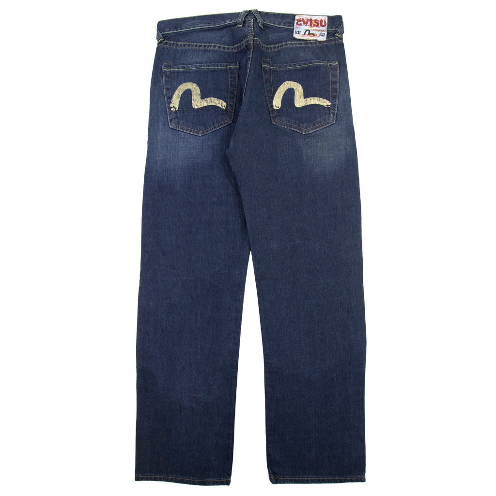 Evisu Seagull Print Slim Jean Dark Navy