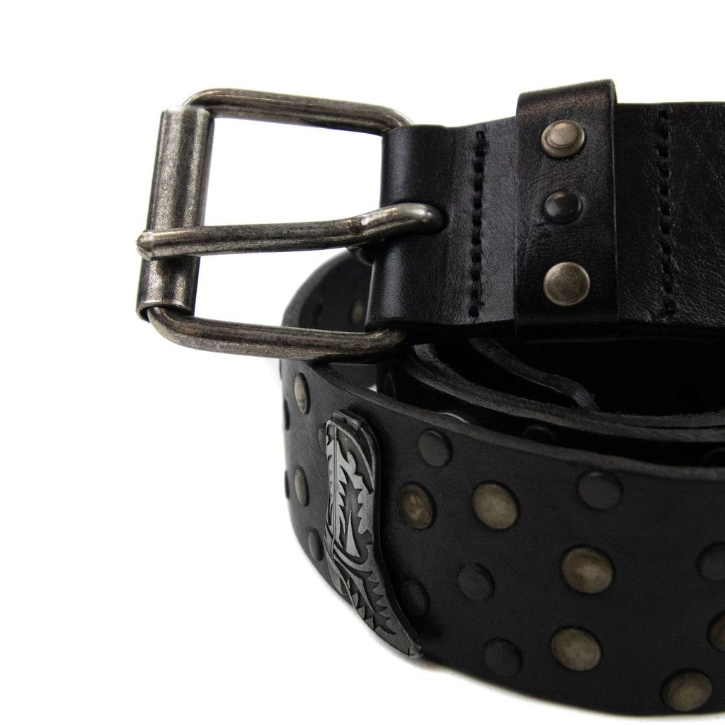 Love Moschino Question Mark Leather Belt Black