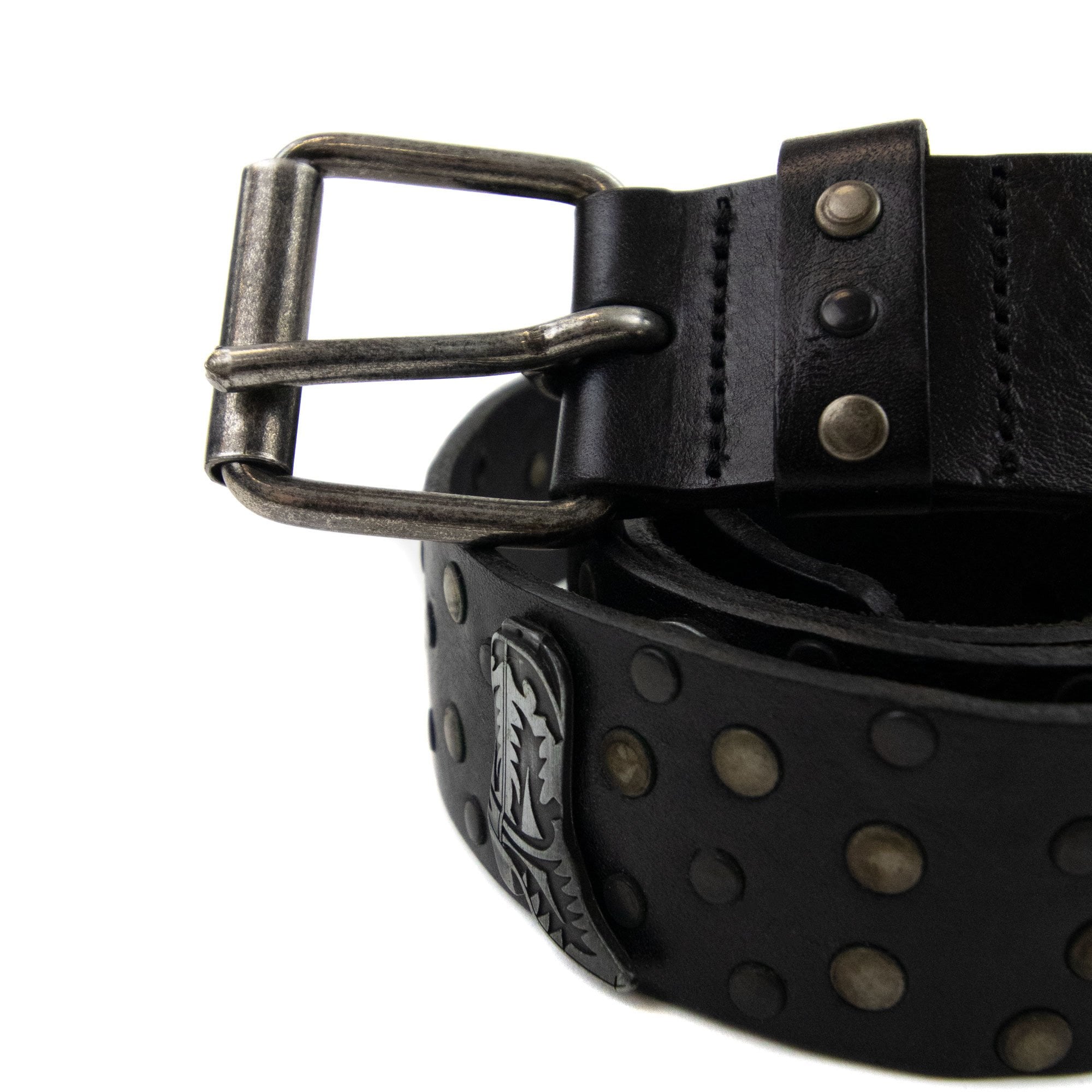Love Moschino Question Mark Leather Belt Black