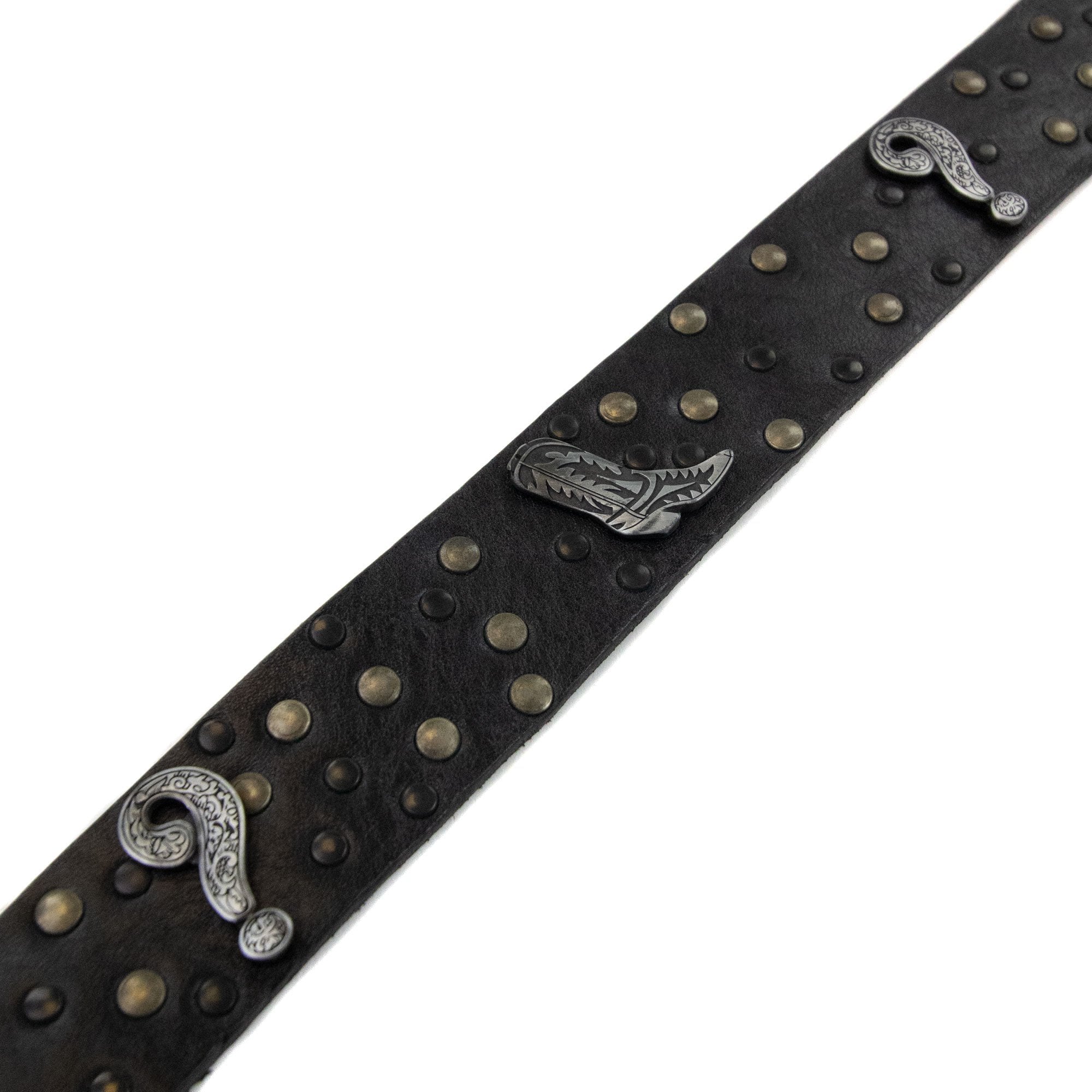 Love Moschino Question Mark Leather Belt Black
