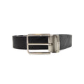 Emporio Armani All Over Embossed Logo Belt Black