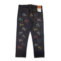 Evisu Multi Pockets Straight Leg Jean Dark Navy