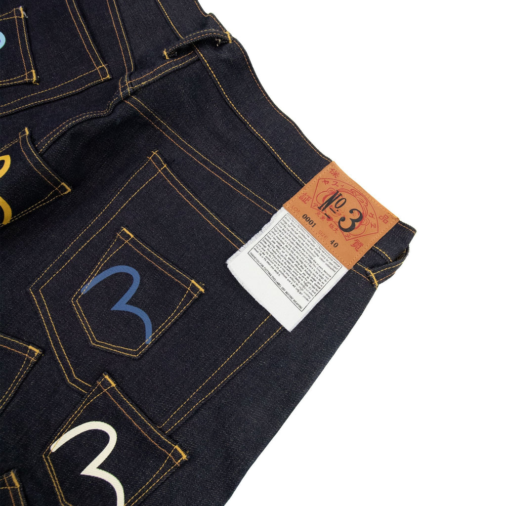Evisu Multi Pockets Straight Leg Jean Dark Navy