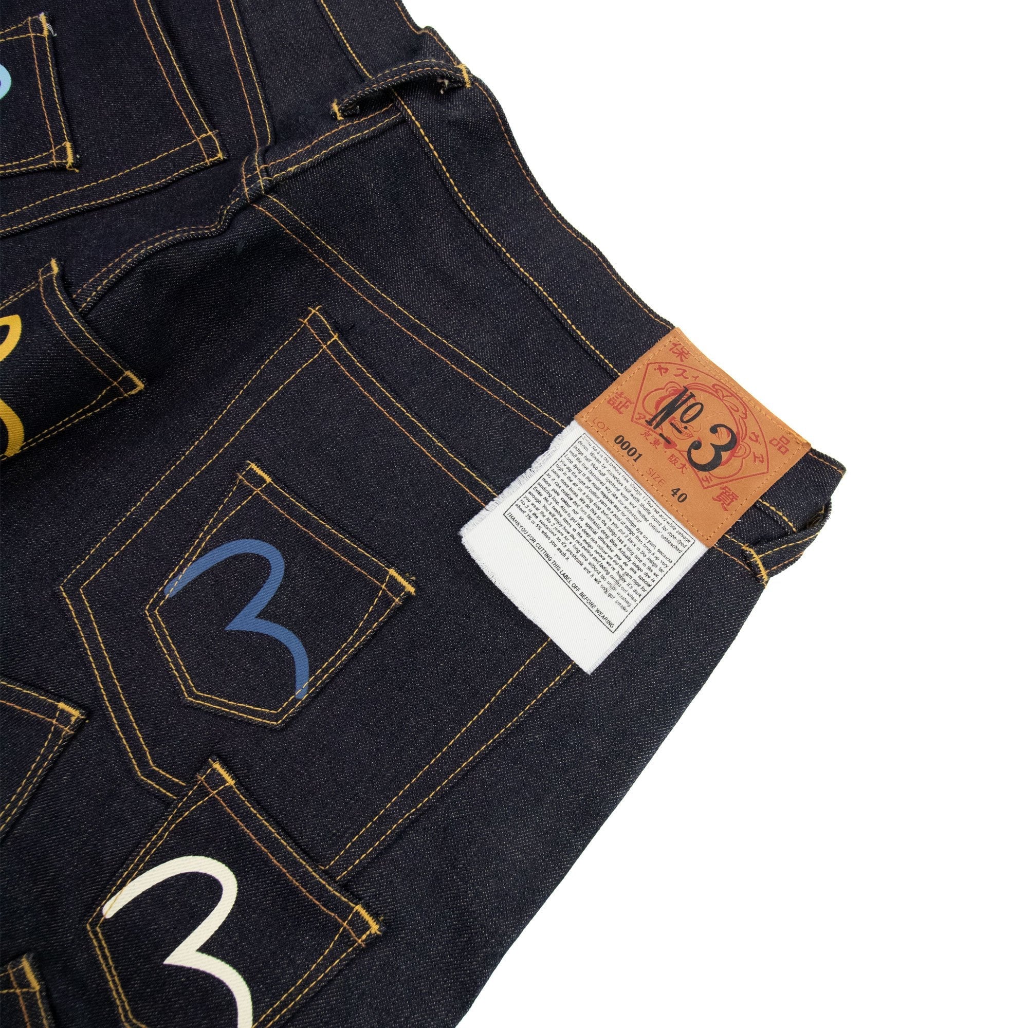 Evisu Multi Pockets Straight Leg Jean Dark Navy