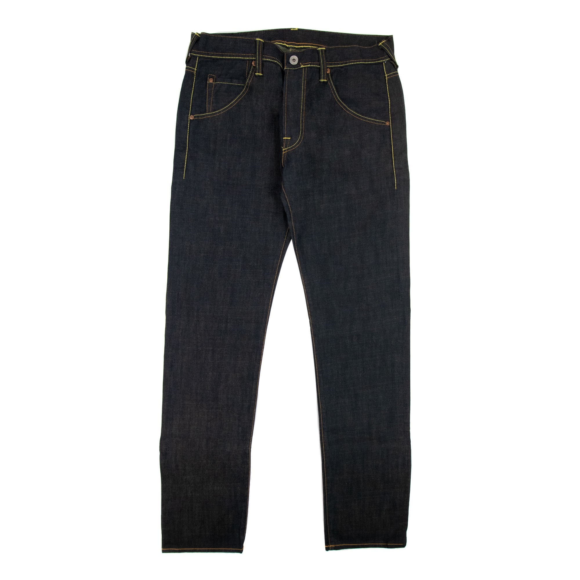 Evisu Seagull Print Gold Stich Jean Navy