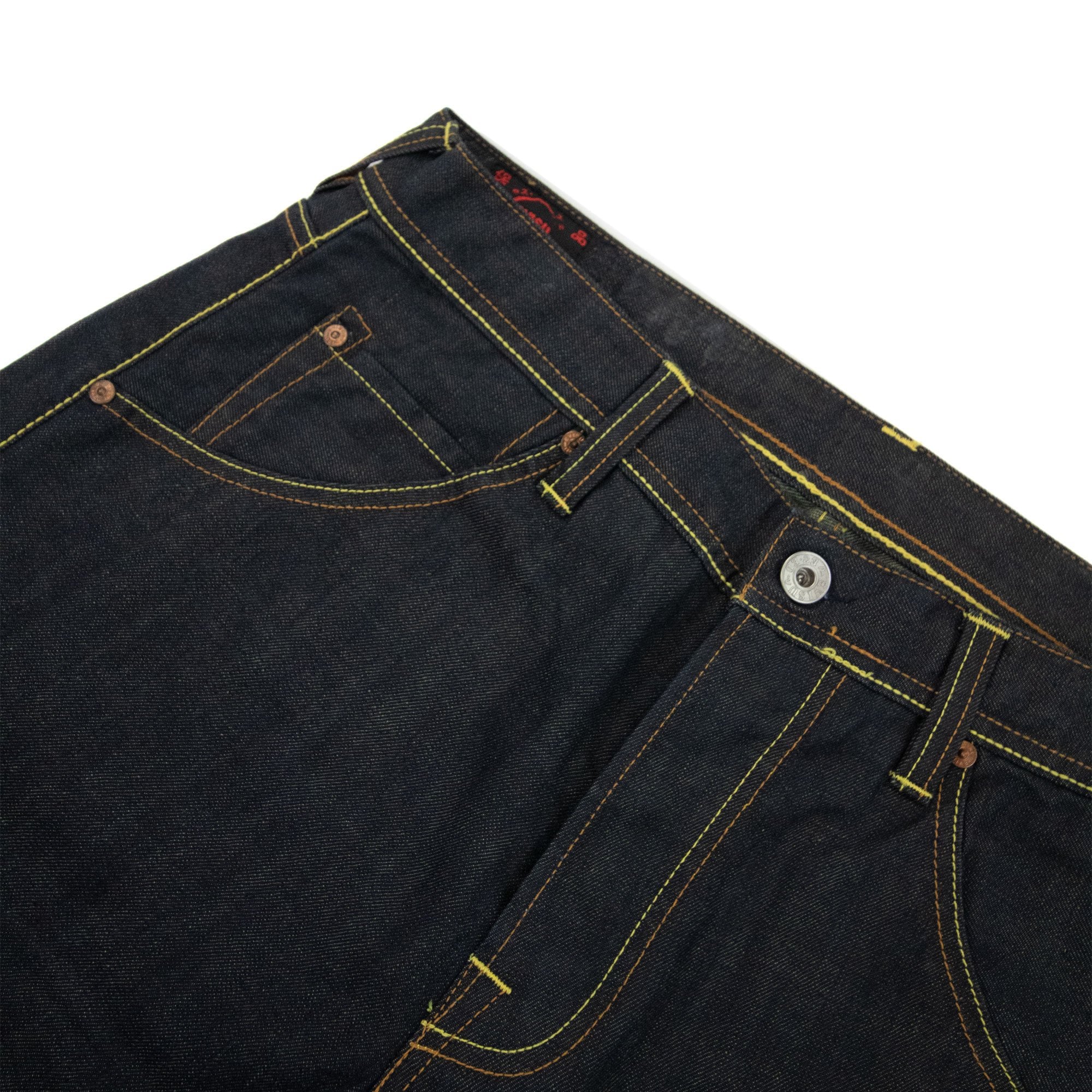 Evisu Seagull Print Gold Stich Jean Navy