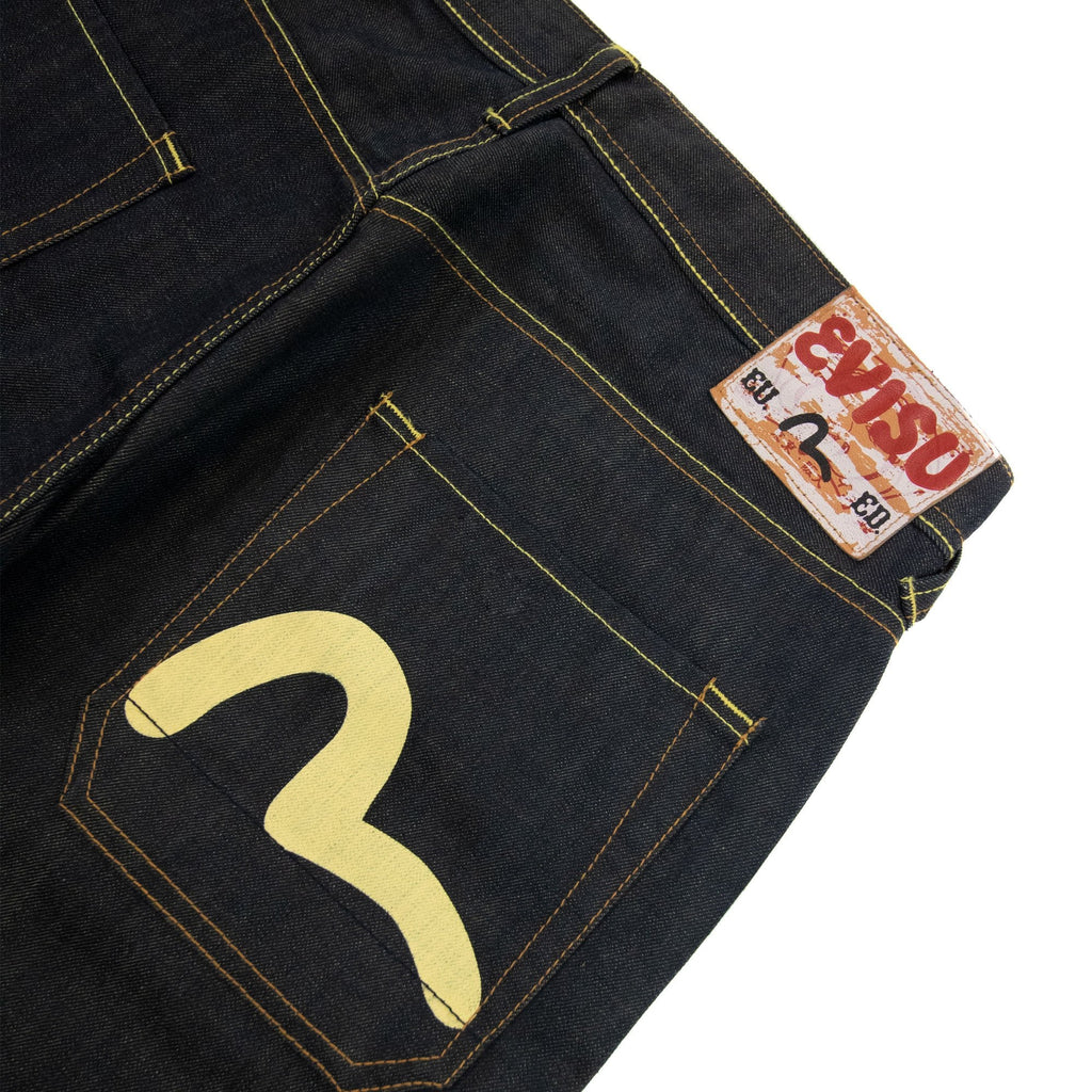 Evisu Seagull Print Gold Stich Jean Navy
