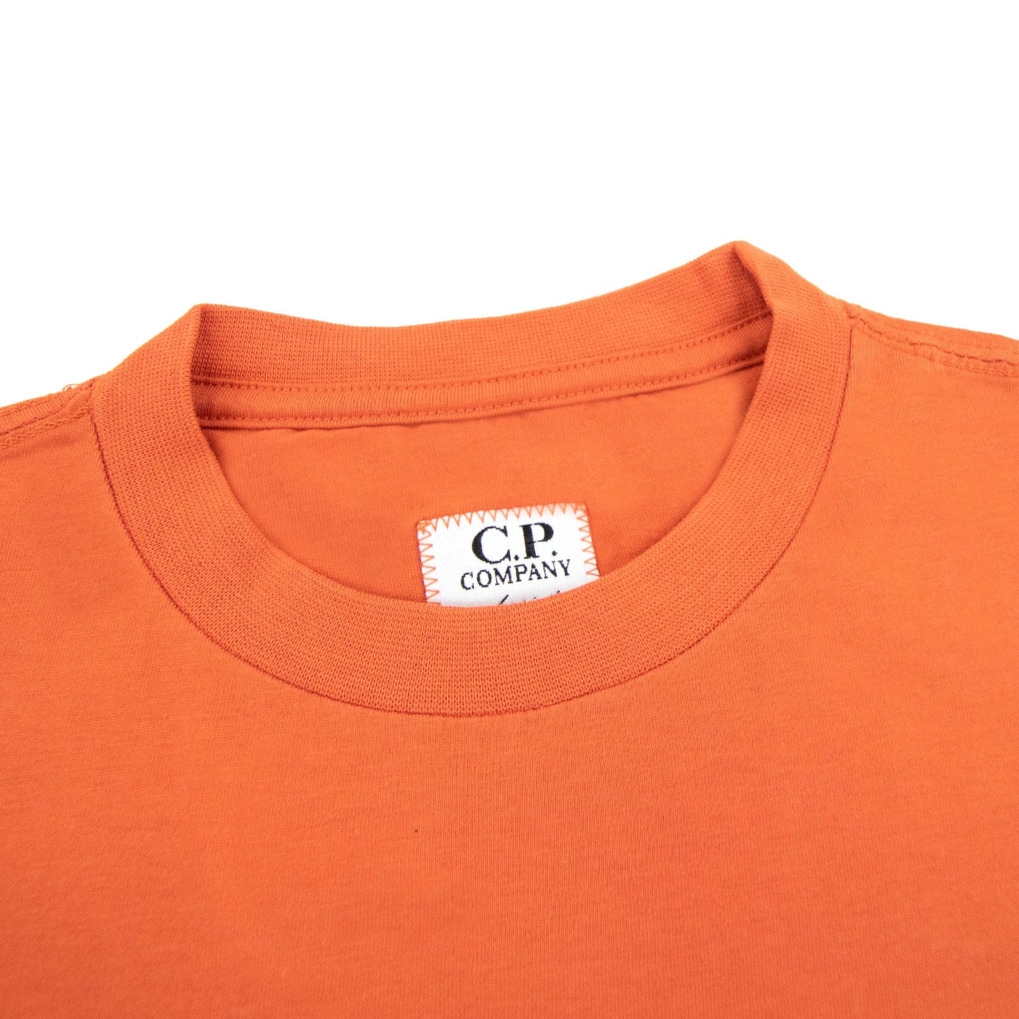 Cp Company Undersixteen Chest Logo Back Goggle T-shirt Harvest Pumpkin 439