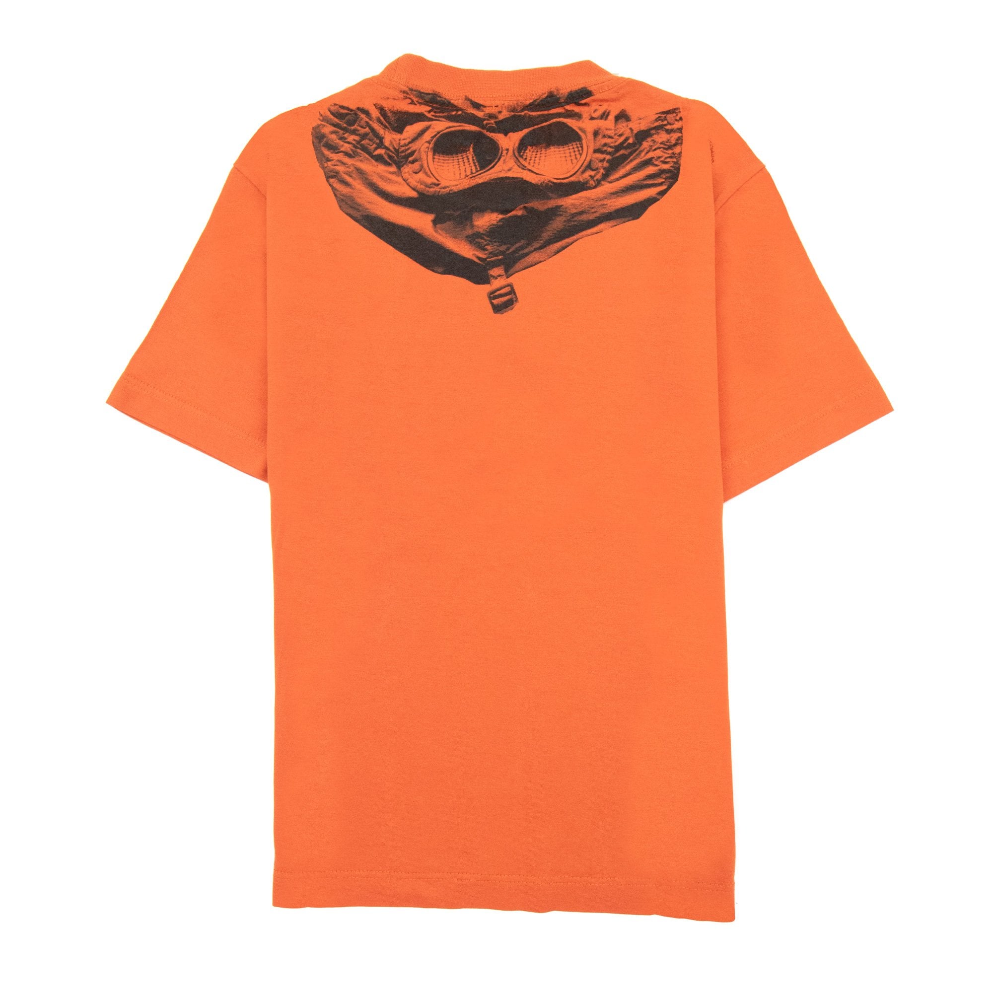 Cp Company Undersixteen Chest Logo Back Goggle T-shirt Harvest Pumpkin 439