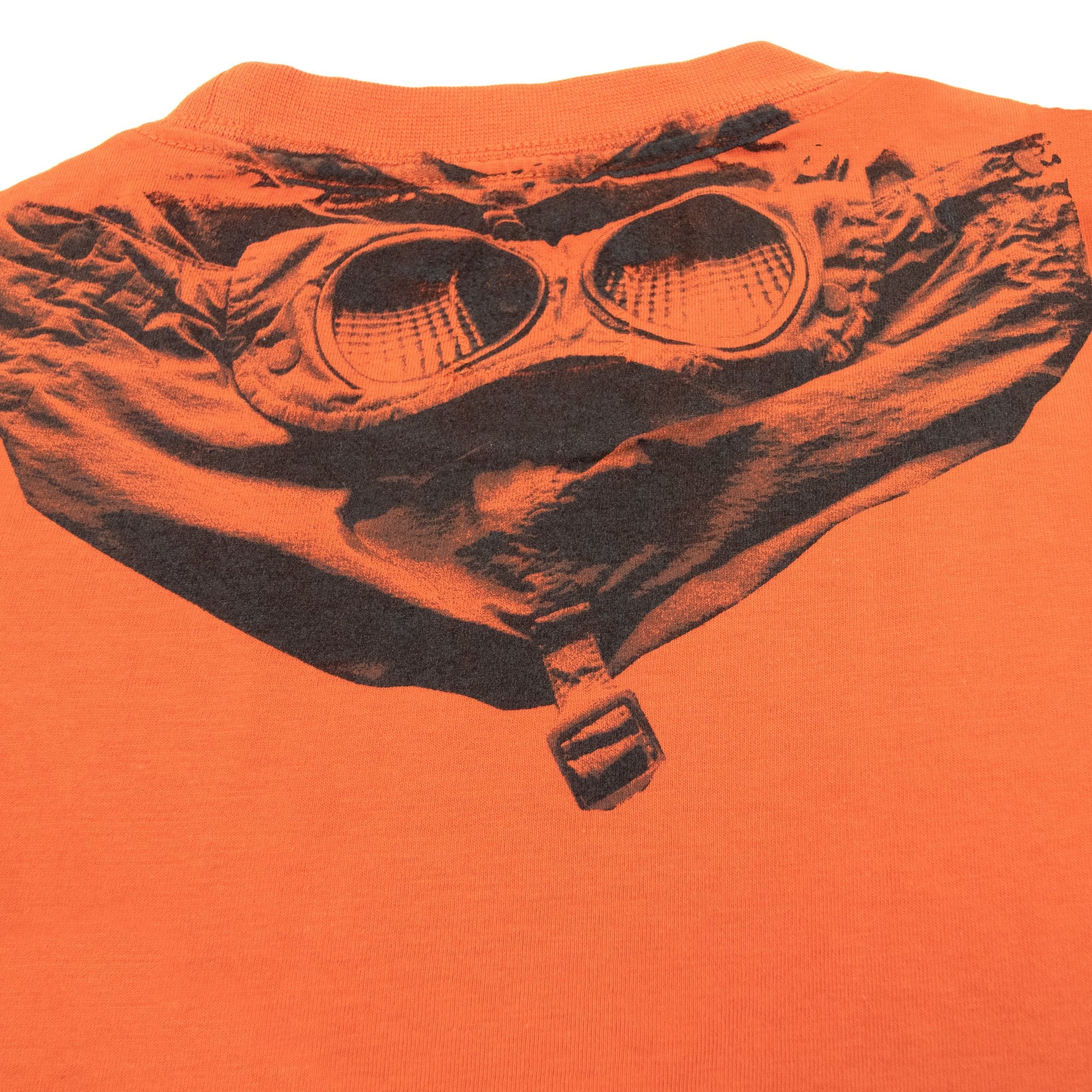 Cp Company Undersixteen Chest Logo Back Goggle T-shirt Harvest Pumpkin 439