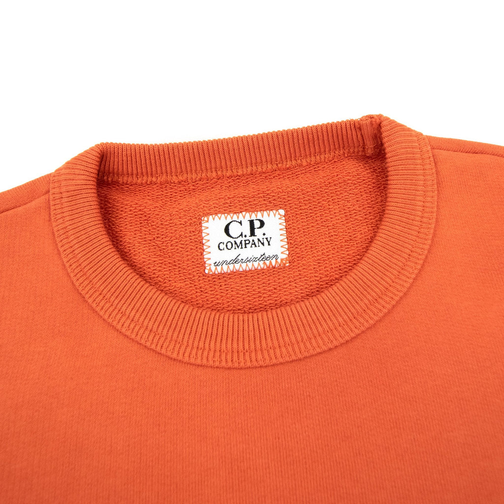 Cp Company Undersixteen Basic Lens Crewneck Sweatshirt Harvest Pumpkin 439