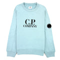 Cp Company Undersixteen Basic Lens Crewneck Sweatshirt Mineral Blue 811