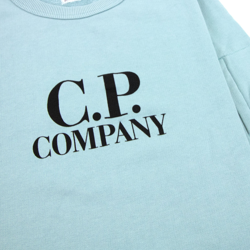 Cp Company Undersixteen Basic Lens Crewneck Sweatshirt Mineral Blue 811