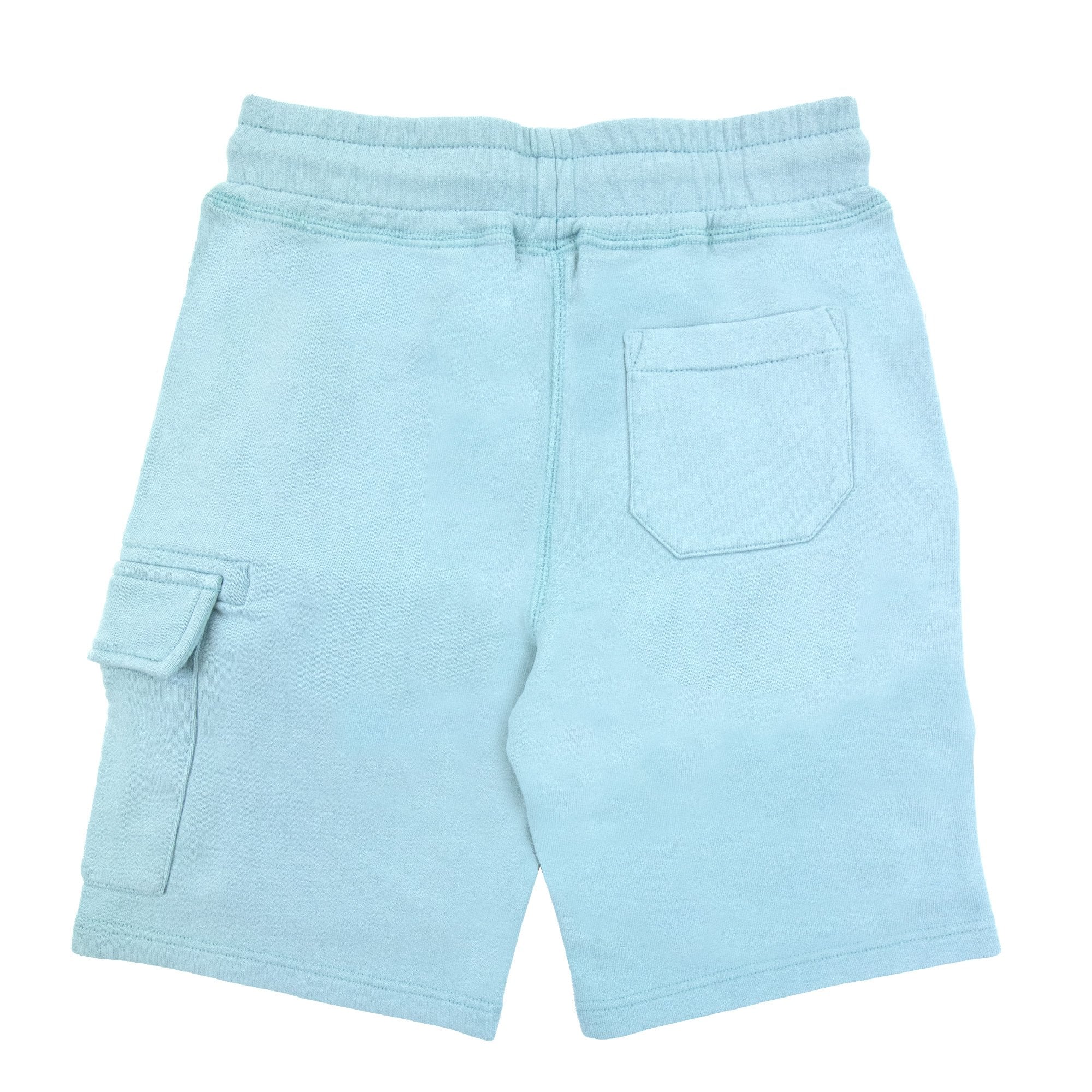 Cp Company Undersixteen Grey Lens Logo Bermuda Shorts Mineral Blue 811
