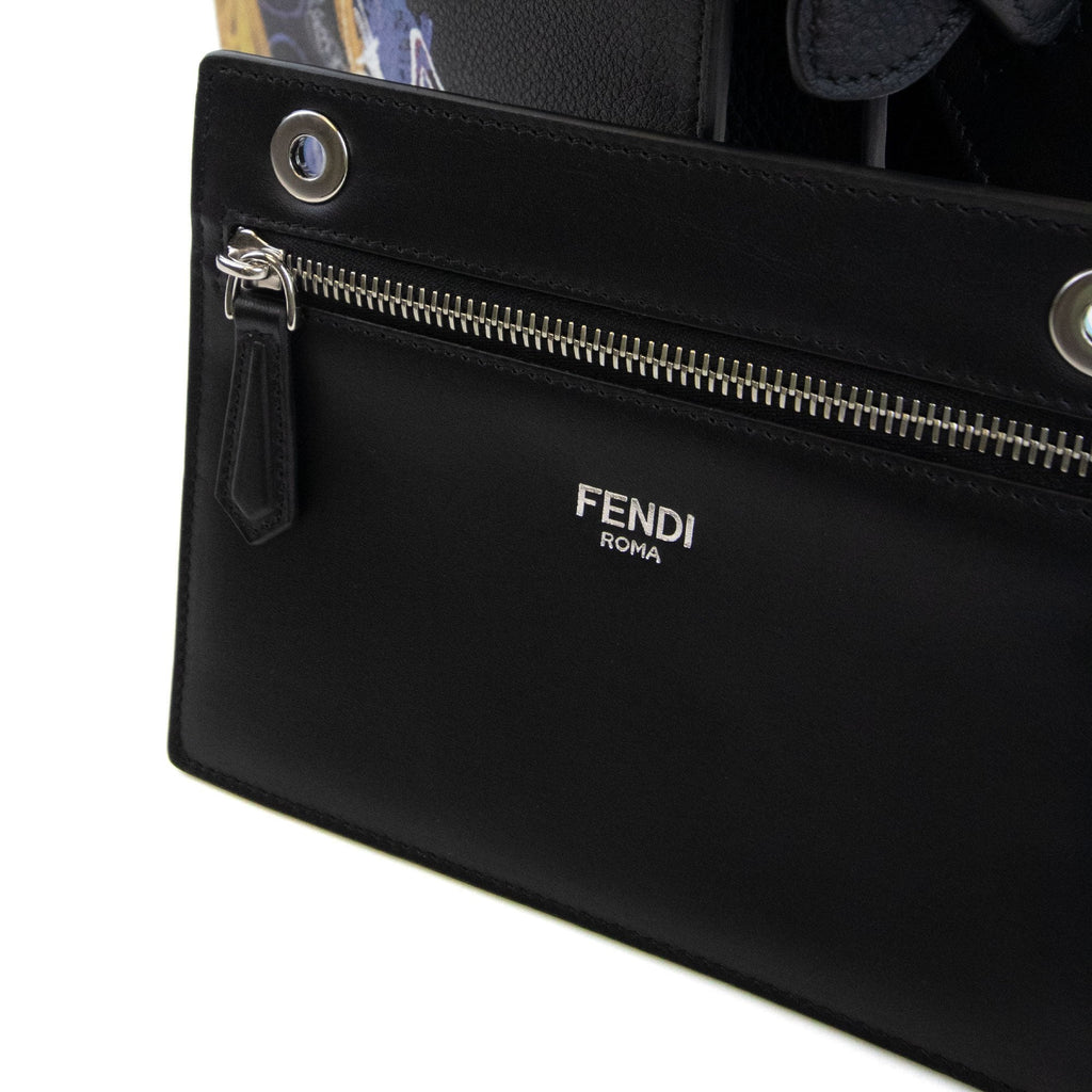 Fendi Peekaboo Top Handle Bag Black