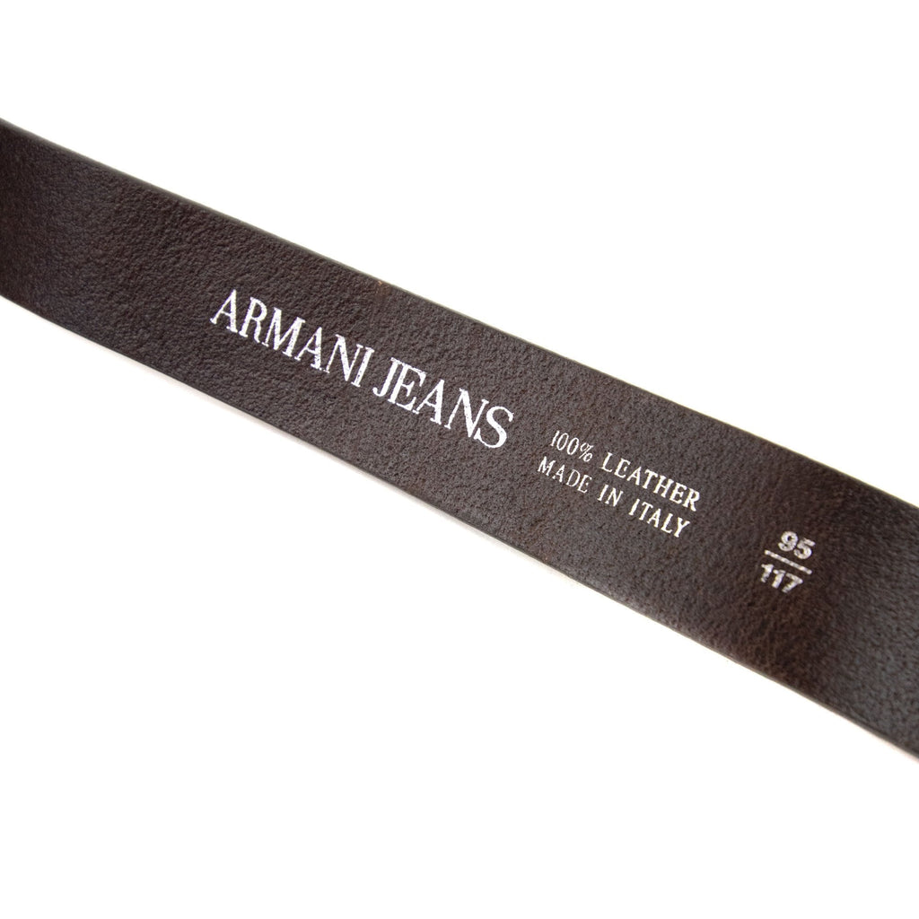 Armani Jeans Aj Logo Buckle Belt Moro