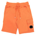 Cp Company Undersixteen Grey Lens Logo Bermuda Shorts Harvest Pumpkin 439