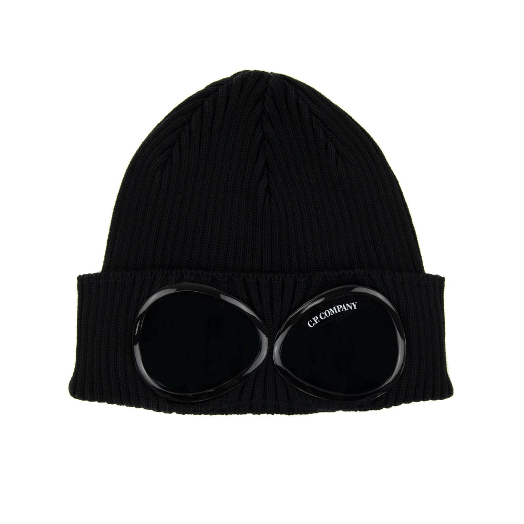 Cp Company Undersixteen Knitted Goggle Hat Black 999