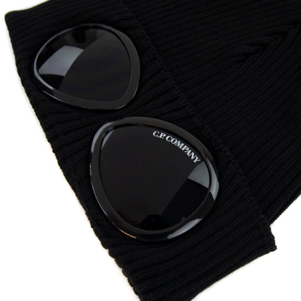 Cp Company Undersixteen Knitted Goggle Hat Black 999