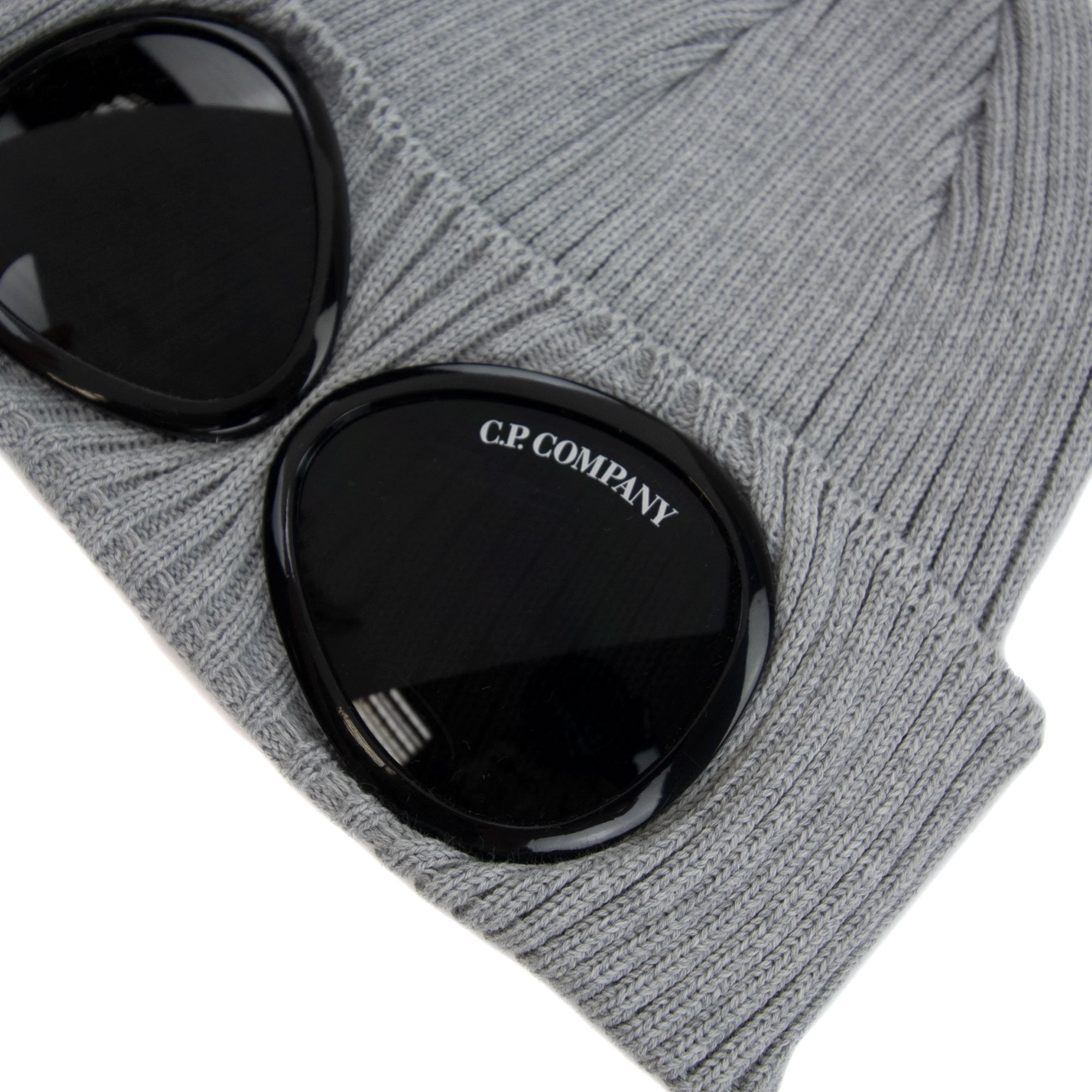 Cp Company Undersixteen Knitted Goggle Hat Grey M93