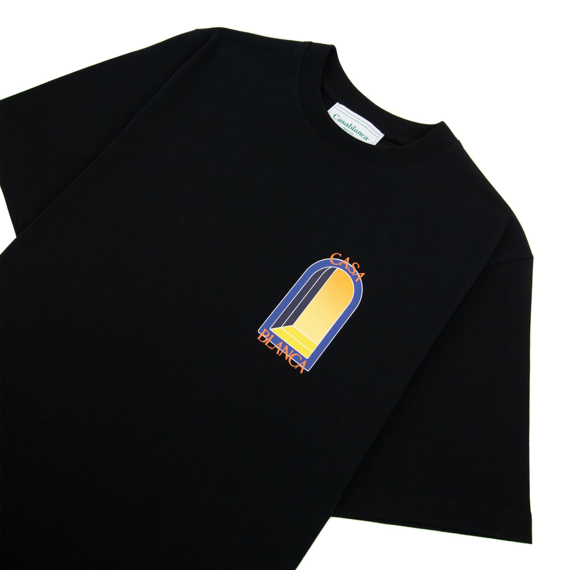 Casablanca L Arche De Nuit Printed T Shirt Black 001