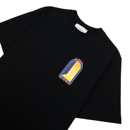 Casablanca L Arche De Nuit Printed T Shirt Black 001
