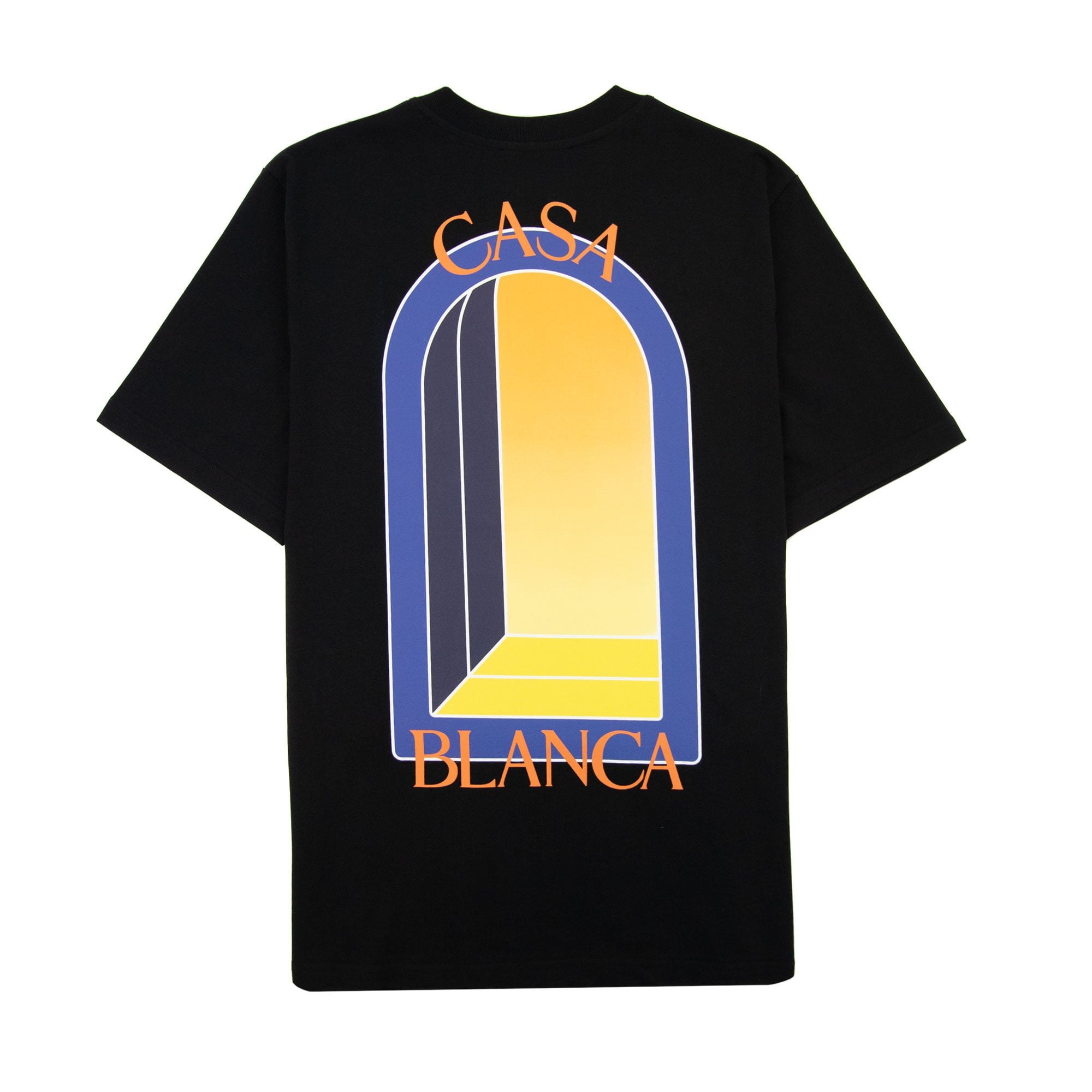 Casablanca L Arche De Nuit Printed T Shirt Black 001